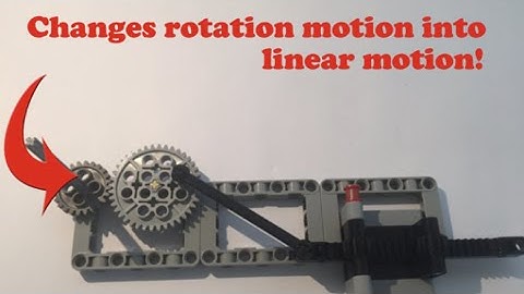 How to convert a rotation motion into a linear motion / lego mindstorms