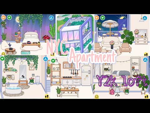 Aesthetic NYC APARTMENT Design ~Toca boca House Ideas 🧸 [House Design] TocaLifeWorld | Makeover