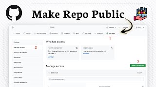 How to change private repository to public in GitHub