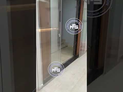 باب زجاج اتوماتيك ذاتي الفتح من شركه المجد للحلول التكنولوجية