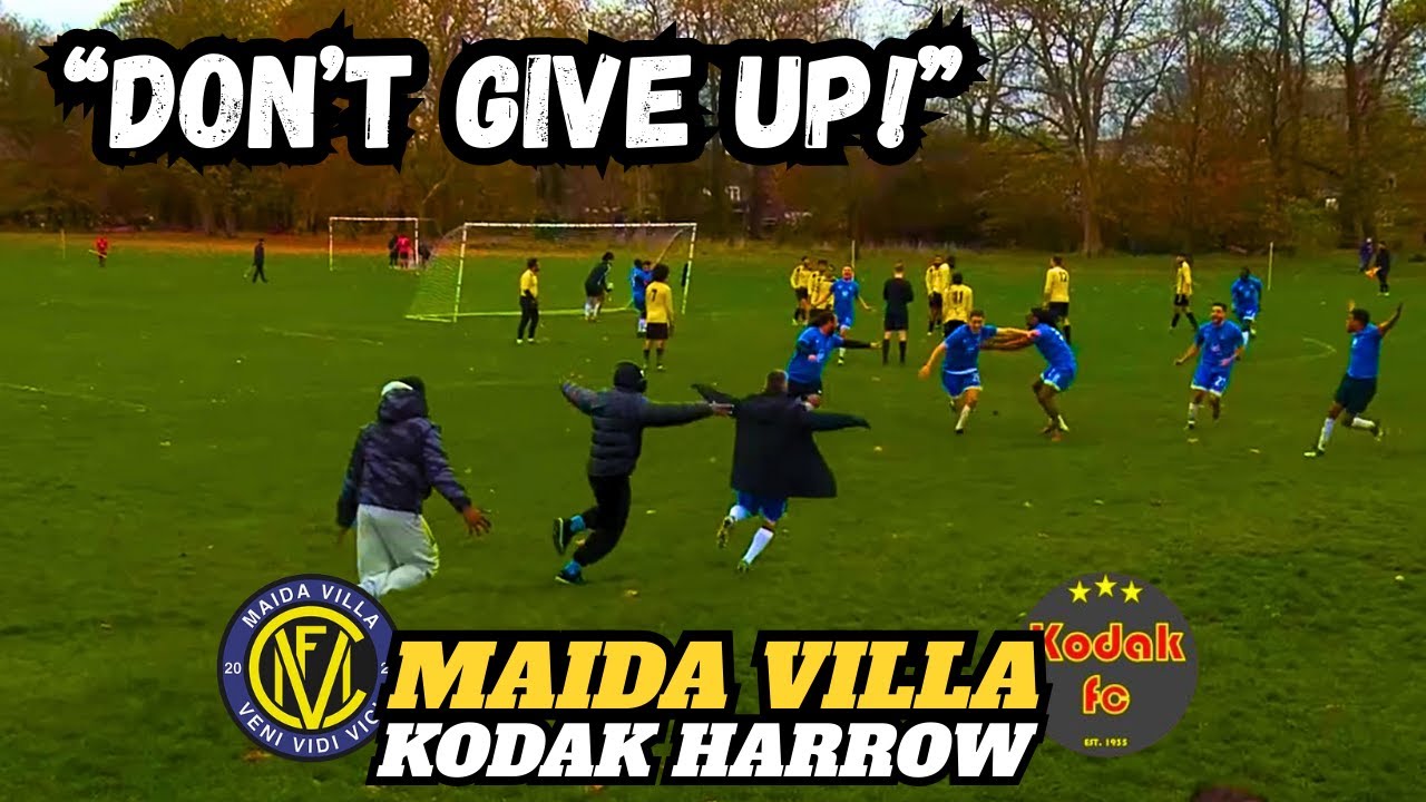 "GREATEST COMEBACK YOU'LL EVER SEE IN SUNDAY LEAGUE" 😱 | MAIDA VILLA VS KODAK HARROW