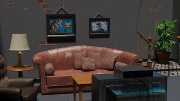 3D Living Room Texturing (Without Lignting)