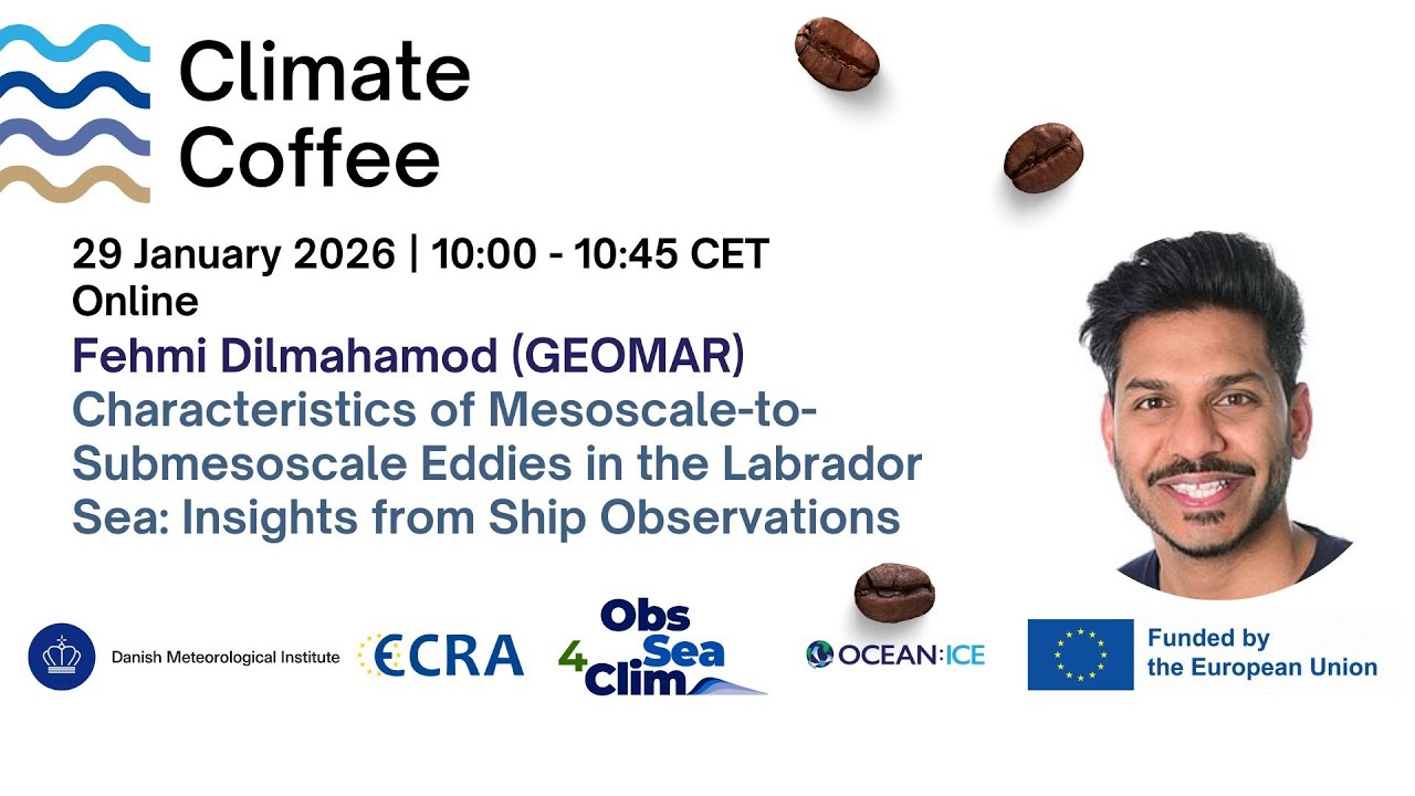 Talk by Fehmi Dilmahamod: Characteristics of Mesoscale to Submesoscale Eddies in the Labrador Sea
