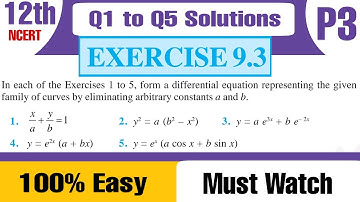 Ex9.3 Solutions Differential Equation  Part 3