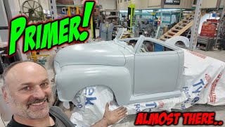 More body work but we get some primer on our cab.