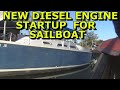 SAILBOAT DIESEL ENGINE STARTUP (Yamar 2GM 14 hp 2cyl )