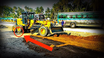 Sinomach 717H video / road work construction /highway construction process