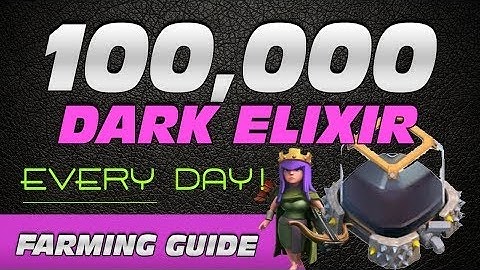 Farm 100K+ Dark Elixir EVERY DAY - Quickly MAX Your Heroes! clash of clans