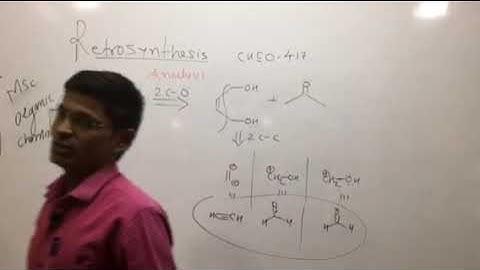 Retrosynthesis (L.6)