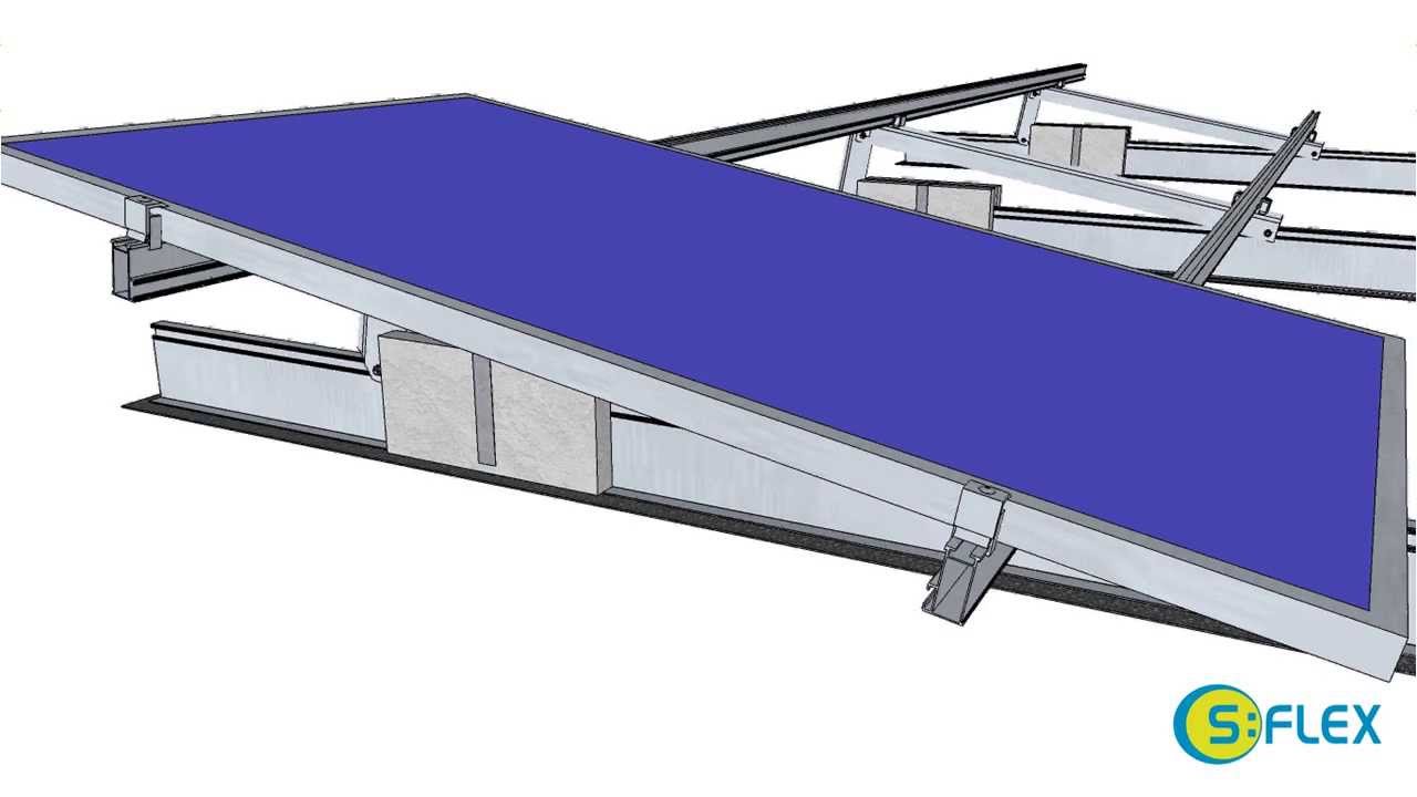 S:FLEX LEICHTmount Flat Roof System - YouTube