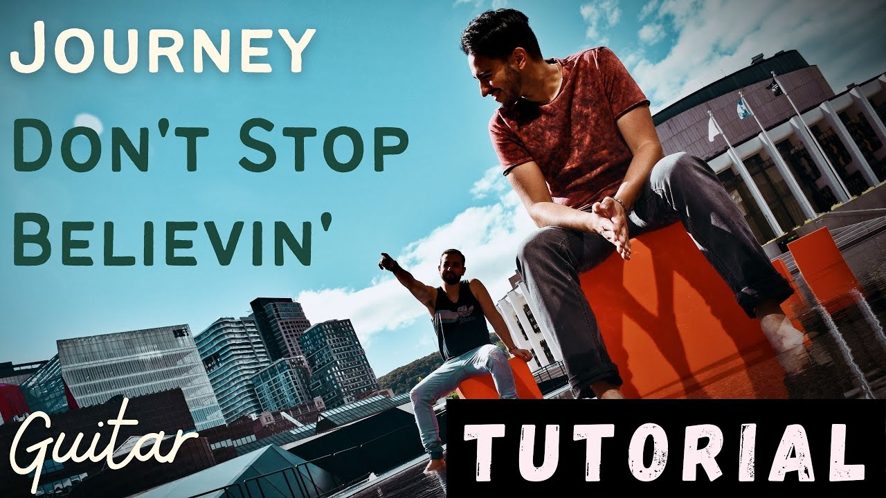 journey don't stop believin guitar tutorial