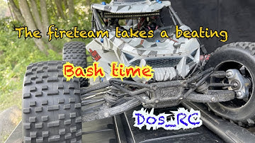 The ultimate fireteam takes a beating! #arrmafireteam #rccars #m2cracing #vitavonracing #max6esc