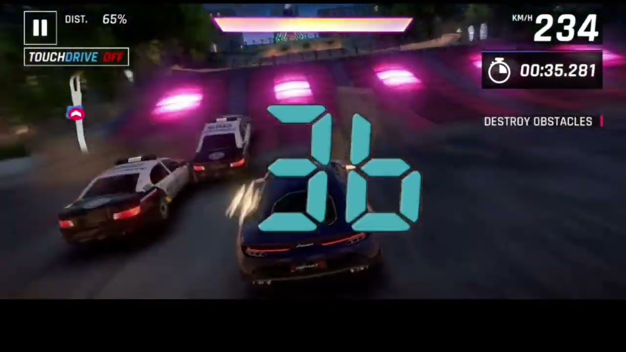 100 Seconds Countdown in Asphalt 9 Cops [RIP HEADPHONES USER]