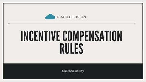 Create Rollup Rule of Oracle Fusion Incentive Compensation Rules using custom excel addin