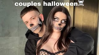couples skeleton halloween look easy