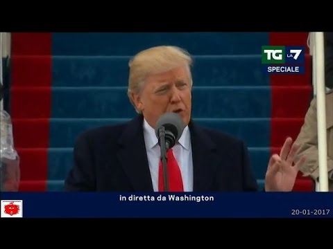 Donald Trump primo discorso da 45° Presidente degli Stati Uniti d&#039; America 20-01-2017