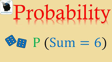 🎲 Two Dice Roll Probability with Sum equals 6 🎲🔍🔢🎲 #ProbabilityProblem #diceroll #brushmyquant