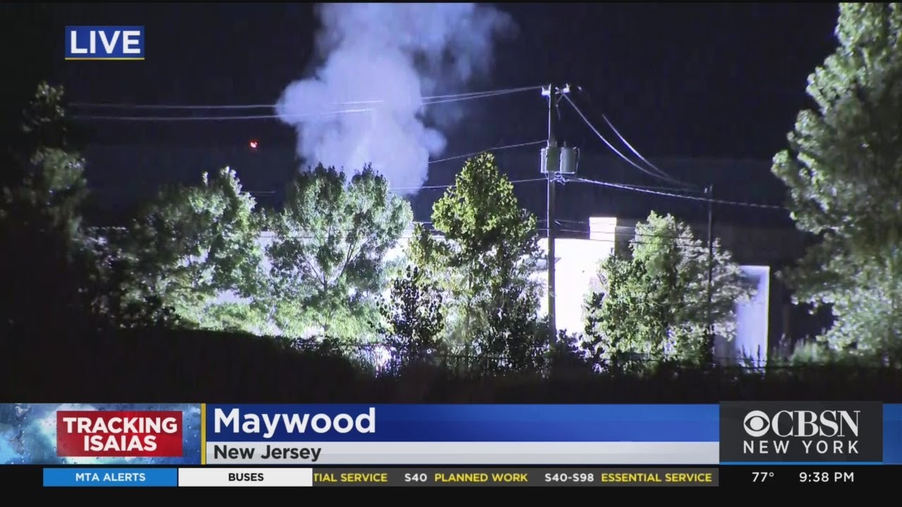 Apparent Transformer Explosion Sparks Fire In Maywood, New Jersey YouTube