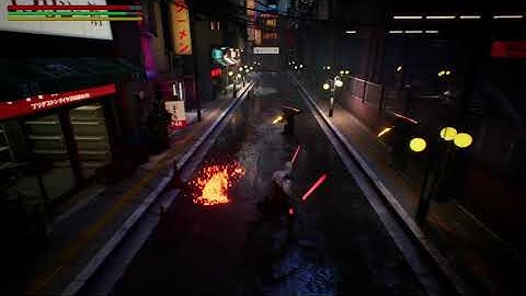 Hellsgate city gameplay uncut (Unreal Engine Solo Indie Game Dev early work in progress)