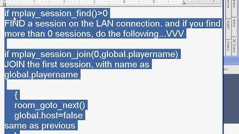 GameMaker :: Setting up a mplay connection