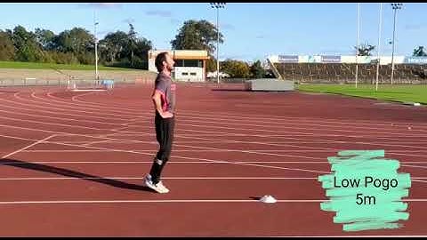Plyometrics session for distance runners
