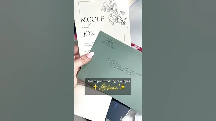 Use Canva to PRINT wedding envelopes at home