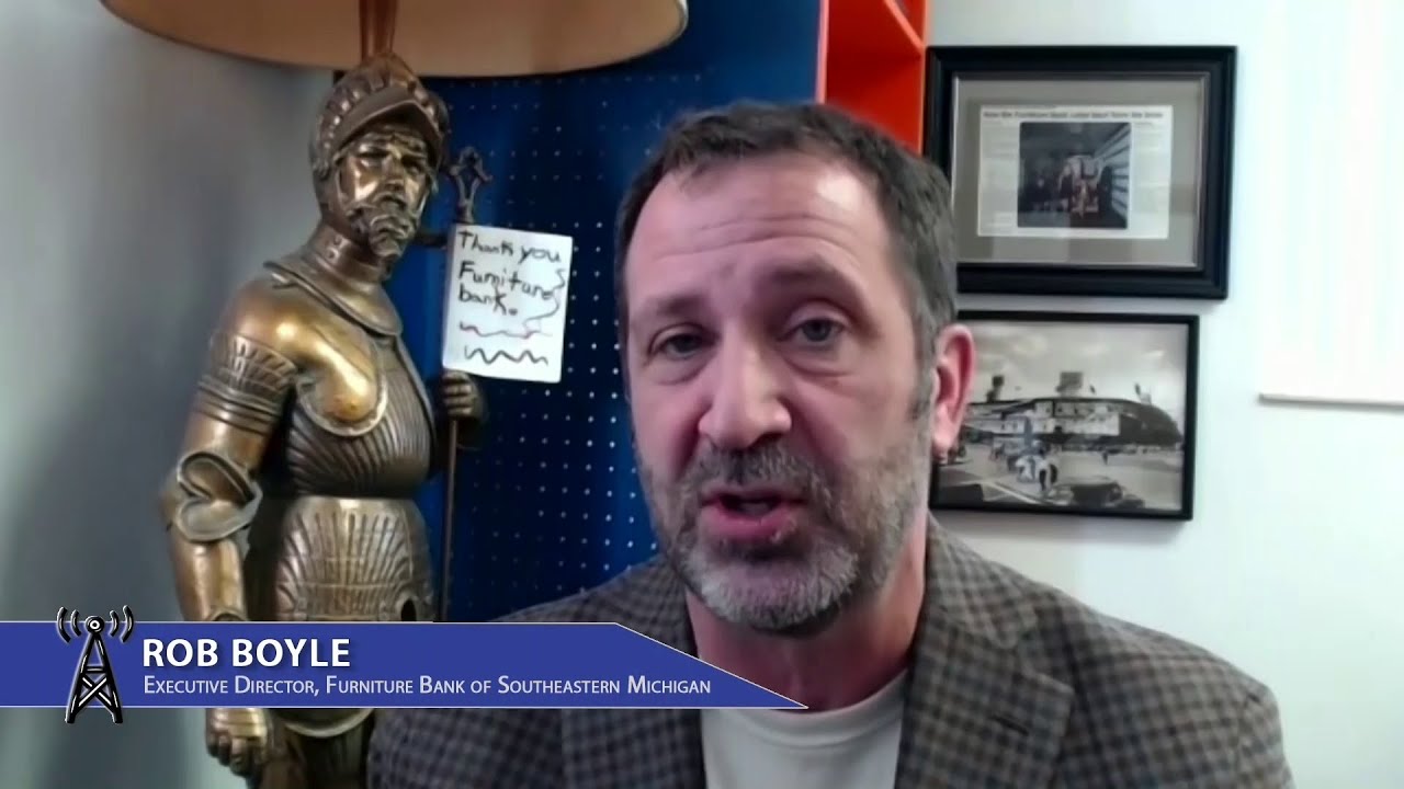Furniture Bank of Southeastern Michigan's Rob Boyle is filling families