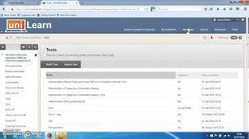 How to export a test in UniLearn (Blackboard Learn)