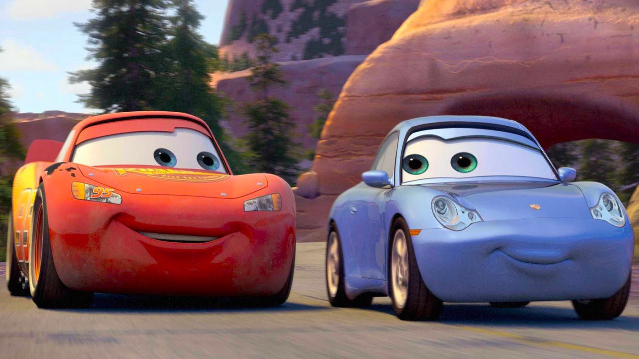 Disney Pixar Cars Toon Lightning McQueen and Sally. 