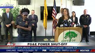 POWER SHUT-OFF: 257K customers may not have power for 5 days in Northern CA