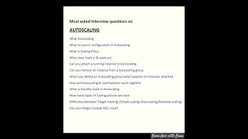 Top 10 Interview questions on Autoscaling
