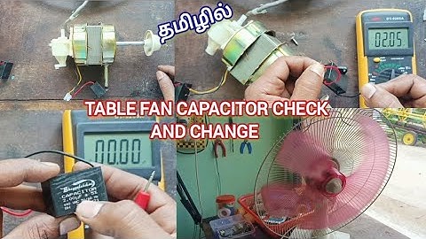 Bajaj Table Fan motor Capacitor changing tamil/ Table fan capacitor/ Table fan capacitor checking