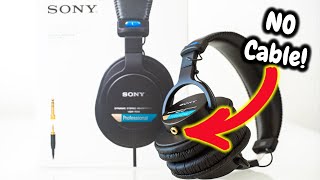 DIY - Sony MDR-7506 - Detachable Cable Mod - No speaking - Annotations Only