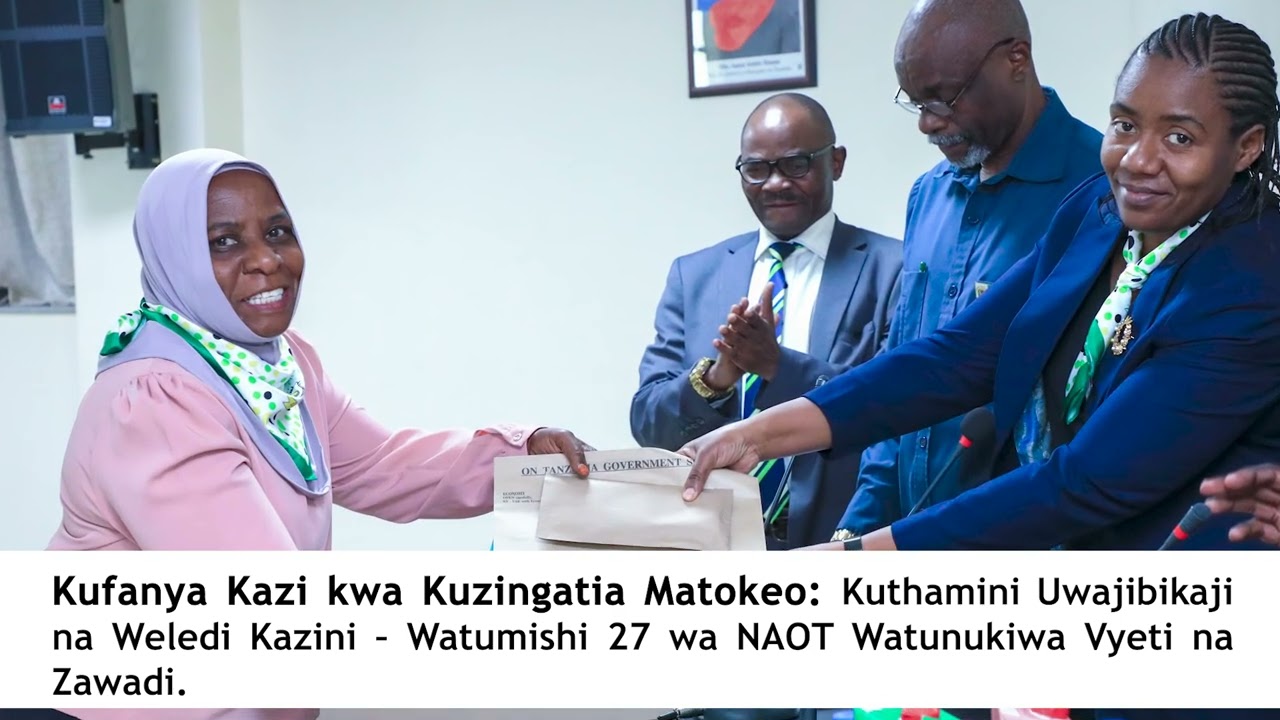 Matukio Katika Picha: Mafanikio na Utendaji wa NAOT kwa Mwaka 2025.