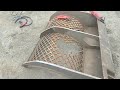 Oprava síta drtiče dřeva - štěpkovače Terex. Terrex wood chipper shredder screen repair.