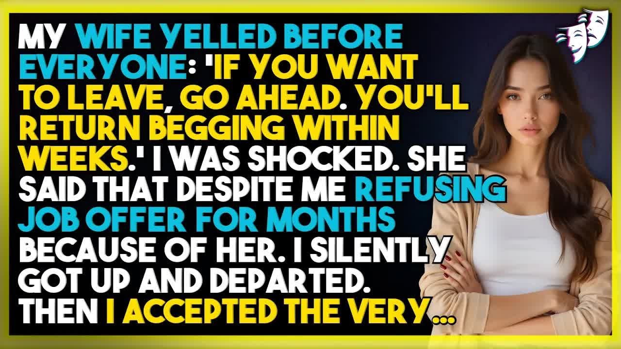 My Wife Said I’d Crawl Back in Weeks—Yet my quiet departure rewrote her certainty overnight