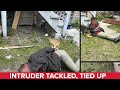 Man tackled, tied up alleged intruder in New Orleans yard