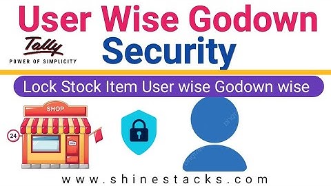 Tally Prime Security Features 🚫 - User wise Stock Assces
