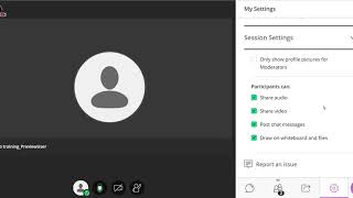 Blackboard Collaborate Ultra My Settings