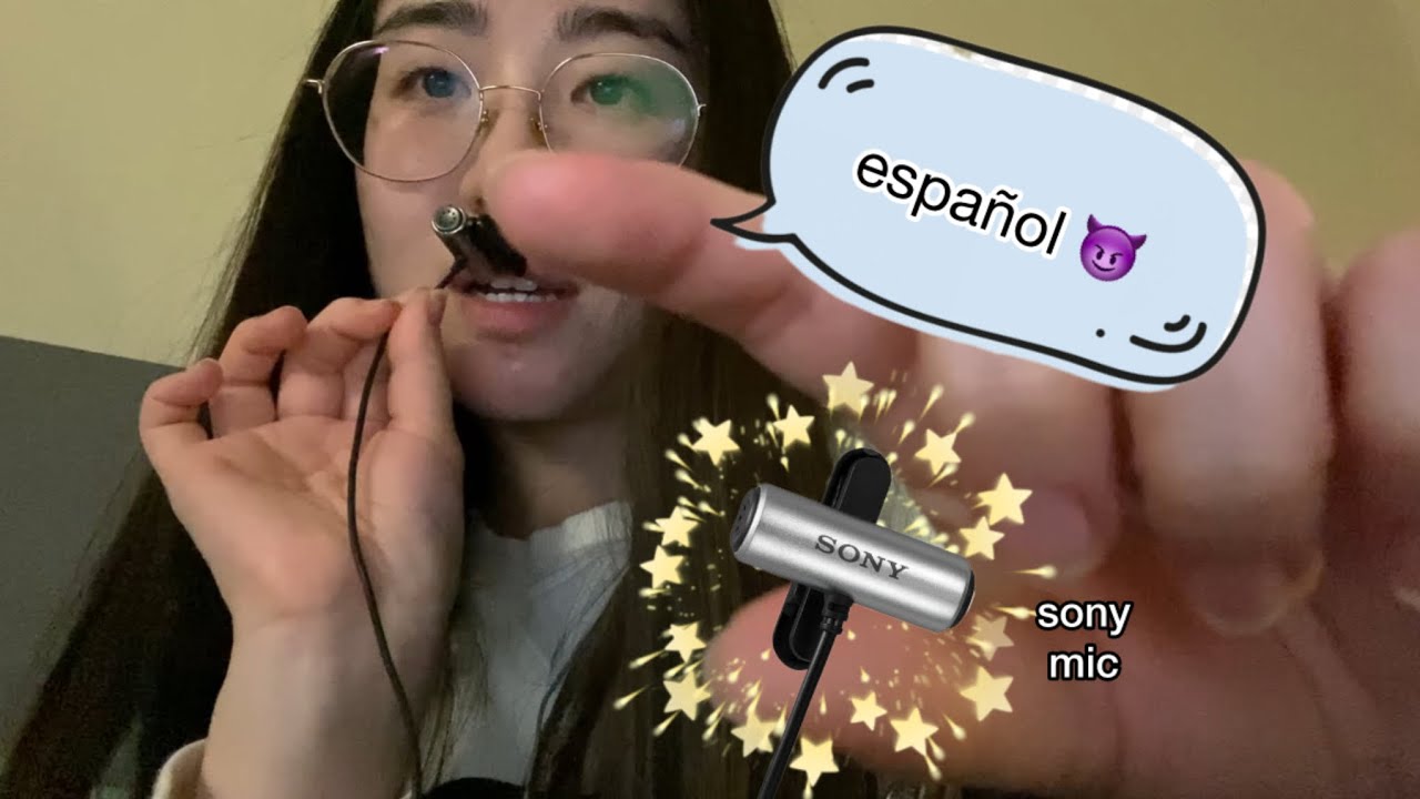 ASMR sleepy spanish phrases for 39 minutes 😴 [dryer sounds in background 🙏]