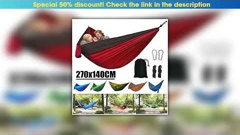 Exclusive Single Person Portable Outdoor Camping Hammock With Nylon Color Matching Hammock High Str