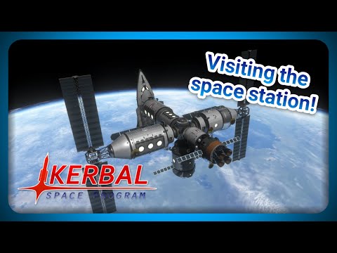 KSP: Rescaled - New reusable space plane pays visit to the INSS