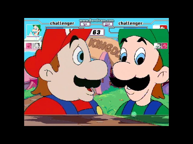 ルイジページ♡゛ MUGEN Various Versions of Gay Luigi vs Various Versions of His