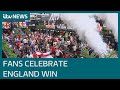 Fans celebrate as England defeat Germany and are through to Euro 2020 quarter-finals | ITV News