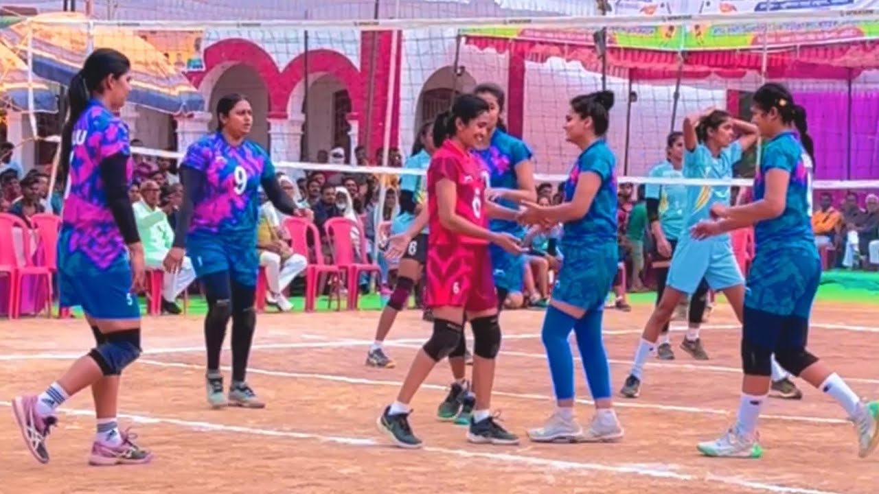 Girl volleyball👉Set.1 ️ Azamgarh VS Hariyana All India Volleyball Match ...