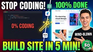 I build a website in 5 min using ai free of cost (no code) ​#AI #WebDesign #NoCode 