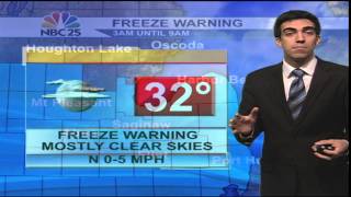 Freeze warning in effect tonight