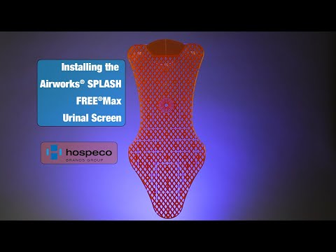 Airworks® SPLASH FREE® Max Urinal Screen - video from Adenna