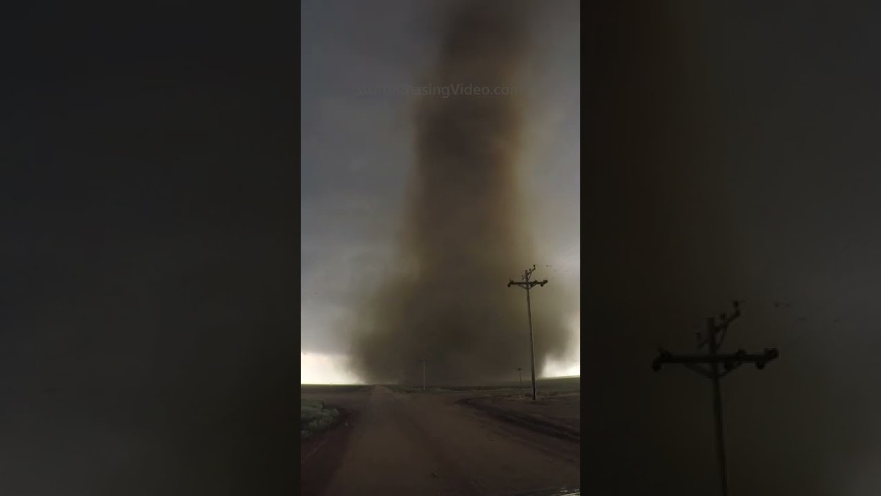 Dusty Tornado Crosses the Road & Power Flash!