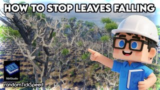 How to Stop Leaves Falling in Minecraft – RandomTickSpeed & NBT Studio Tutorial